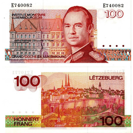 ND (1986) * Billete 10 Francs Luxemburgo "Grand Duke Jean" (p58a) SC