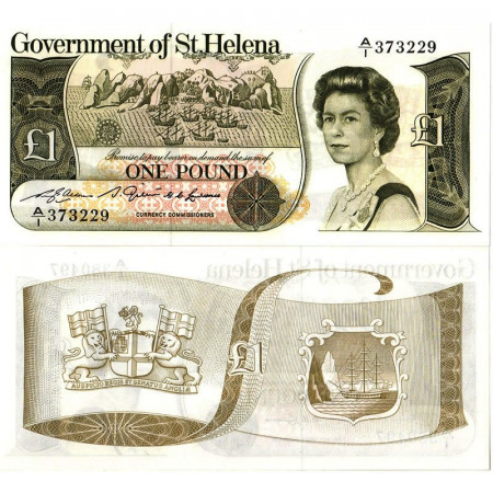 ND (1981) * Billete Isla Santa Elena 1 Pound "Elizabeth II" (p9a) SC