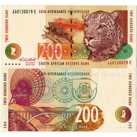 ND (1994) * Billete Sudáfrica 200 Rand "Leopards - Dish Antenna" (p127a) SC