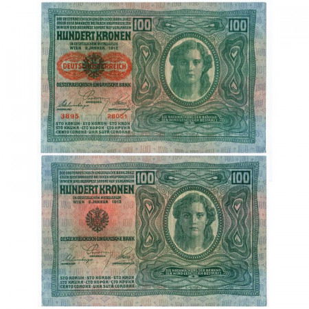 ND (1919 - old 1912) * Billete Austria 100 Kronen "Deutschösterreich" (p56) cSC