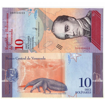 2018 * Billete Venezuela 10 Bolivares "General Rafel Urdaneta" (p103) SC