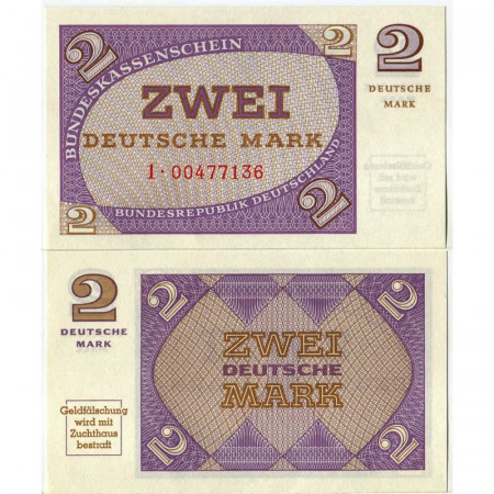 ND (1967) * Billete Alemania República Federal 2 Deutsche Mark "West Germany" (p29) SC