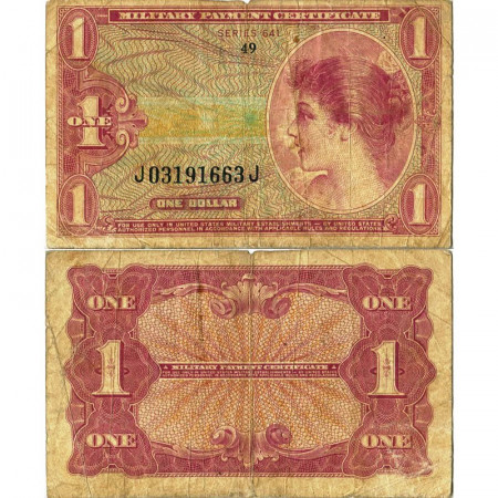 ND (1965) * Billete Estados Unidos de América 1 Dollar "US Army - Military" (pM61) BC