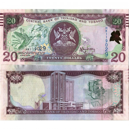 2006 * Billete Trinidad y Tobago 20 Dollars "Hummingbird" (p49a) cSC