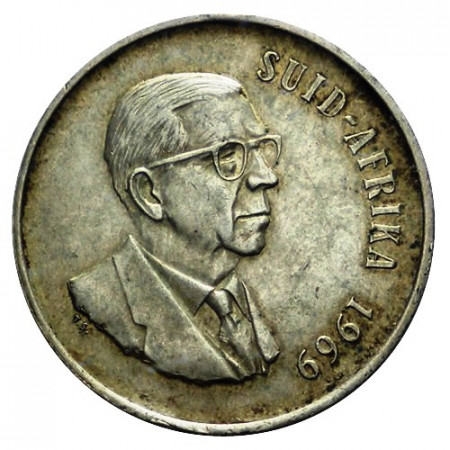 1969 * 1 Rand Plata Sudáfrica "Dr. T.E. Dönges" (KM 80.2) MBC