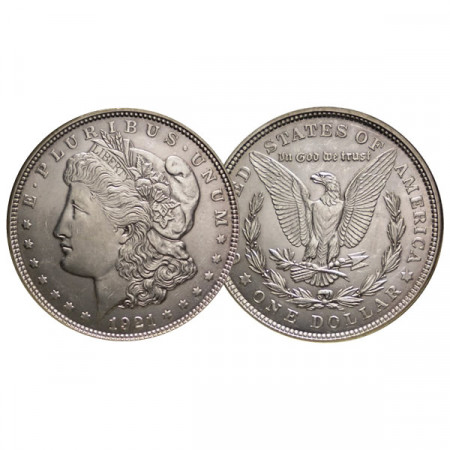 1921 (P) * 1 Dólar Plata Estados Unidos "Morgan" Filadelfia (KM 110) EBC