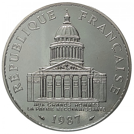 1987 * 100 Francs Plata Francia "Panteón" (KM 951.1) FDC