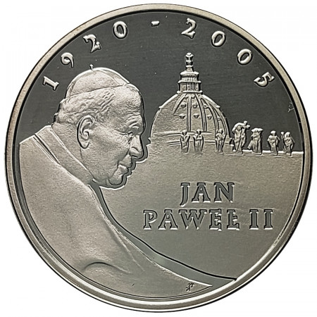 2005 * 10 Zlotych Plata Polonia "Papa Juan Pablo II" (Y 539) PROOF