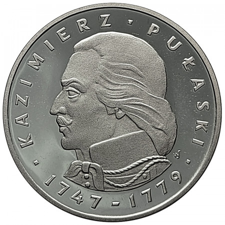 1976 * 100 Zlotych Plata Polonia "Kazimierz Pułaski" (Y 84) PROOF