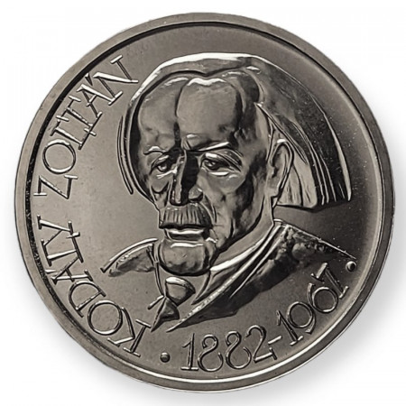 1967 * 100 Forint Plata Hungrìa "85th Anniversary of Zoltàn Kodàly" (KM 579) FDC