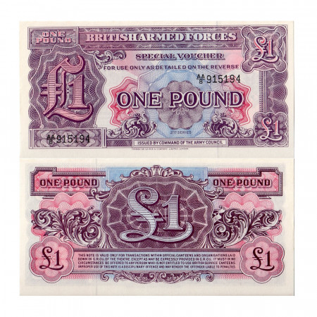 ND (1948) * Billete Gran Bretaña 1 Pound "British Armed Forces - 2nd Series" (pM22) SC
