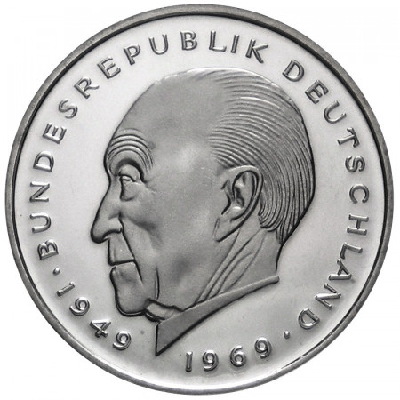 1974 * 2 marcos Alemania República Federal Konrad Adenauer ceca J