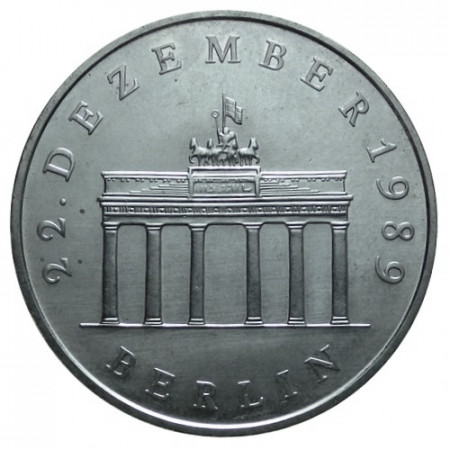 1990 * 20 Mark ALEMANIA RDA República Democrática "Puerta de Brandenburgo" (KM 139) UNC