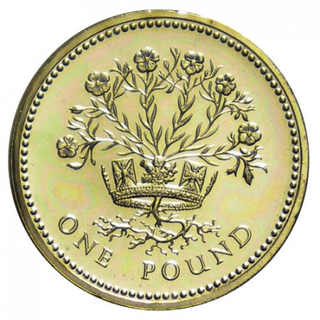 1986 * 1 Pound Gran Bretaña "Northern Irish Flax" (KM 946) FDC
