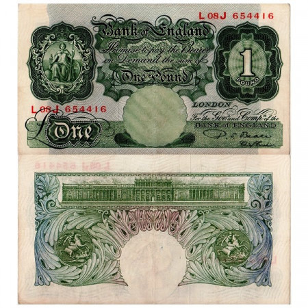 ND (1949-55) * Billete Gran Bretaña 1 Pound (p369b) MBC