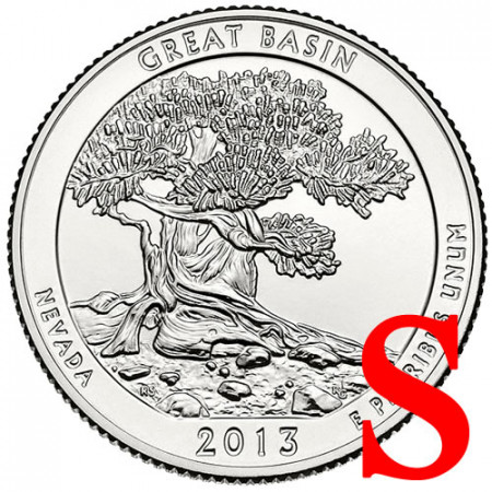 2013 * Cuarto de dólar Estados Unidos Great Basin S