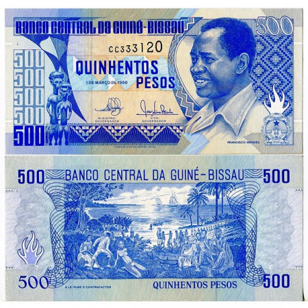 1990 * Billete Guinea-Bissau 500 Pesos (p12) SC