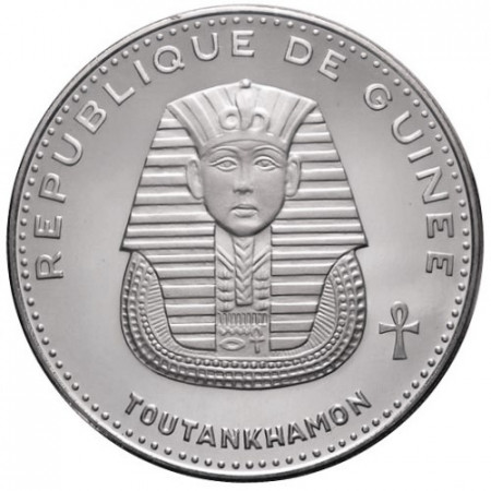 1970 * 500 Francs Plata Guinea "Toutankhamon"