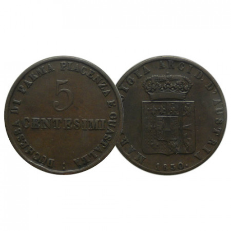1830 M * 5 Centesimi Italia "María Luisa de Austria - Ducado de Parma" (C 25) MBC+