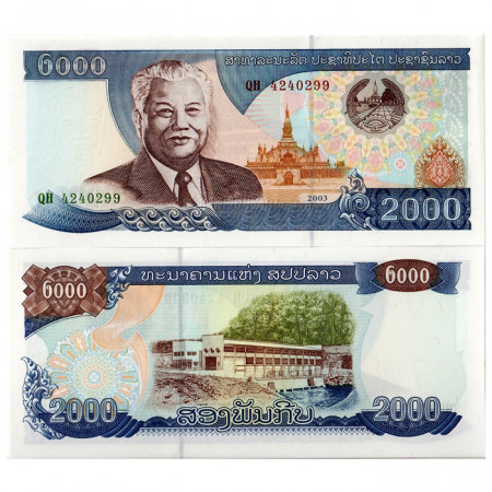 2003 * Billete Laos 2000 Kip "K Phomvihane" (p33b) SC