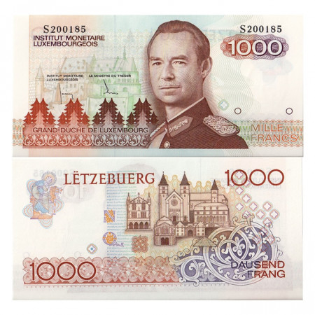 1985 * Billete 1000 francos Luxemburgo EBC