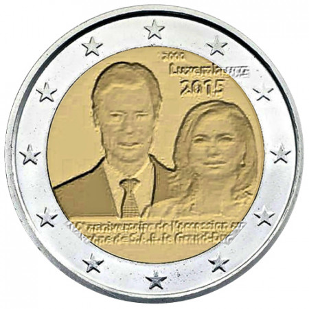 2015 * 2 Euro LUXEMBURGO "15 Entronización del Gran Duque Enrique"