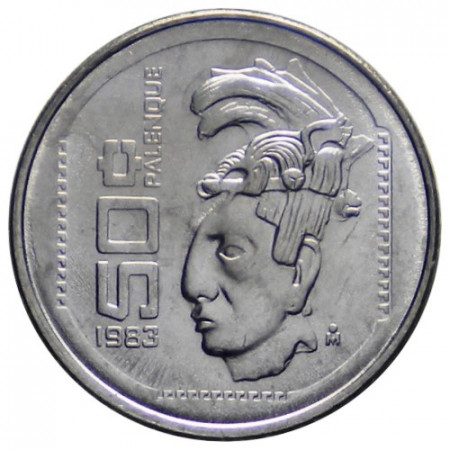 1983 * 50 Centavos Mexico "Palenque"