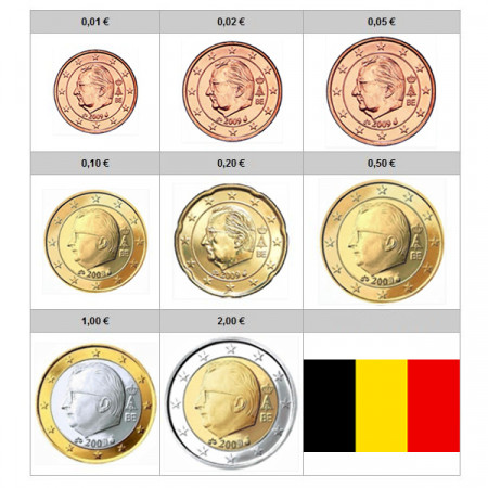 2011 * Serie 8 monedas euro BELGICA