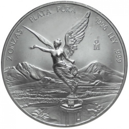 1996 * Mexico 2 OZ  de plata Libertad