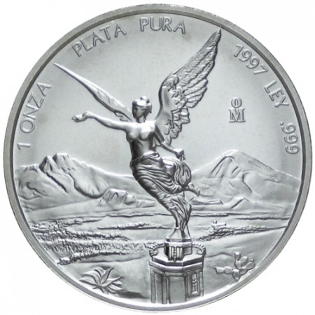 1997 * Mexico 1 OZ Onza de plata Libertad