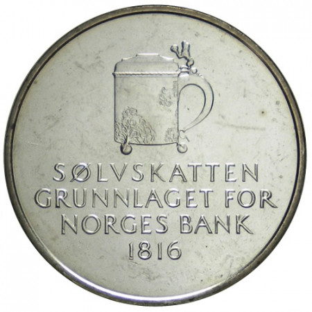 1991 * 5 Kroner Noruega "175 Aniversario - National Bank" (KM 430) UNC