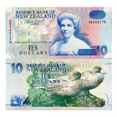 ND (1992-97) * Billete Nueva Zelanda 10 Dollars "K Sheppard" (p178a) SC