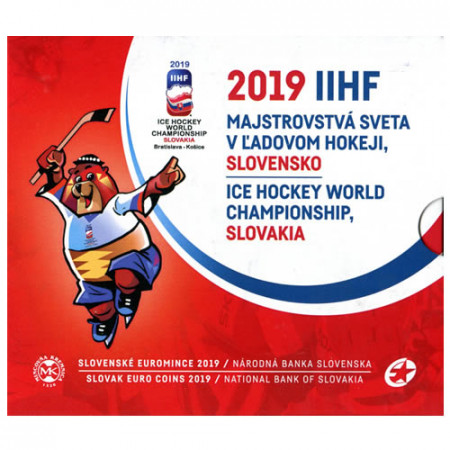 2019 * ESLOVAQUIA Cartera Oficial euro "2019 Campeonato Mundial Hockey" UNC