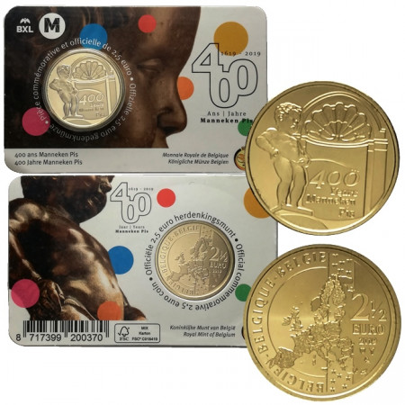 2019 * 2,5 Euro BELGICA "Manneken Pis" Coincard