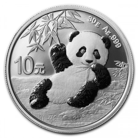 2020 * 10 Yuan Plata (30gr) China "Panda" FDC