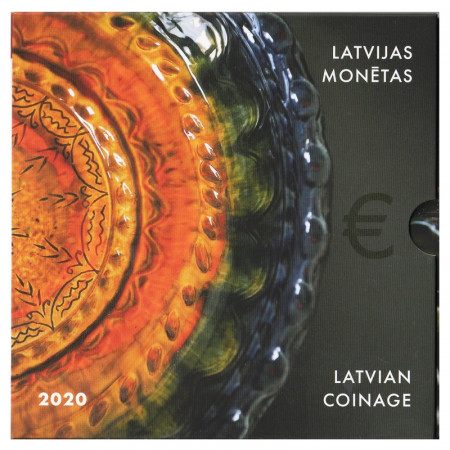 2020 * LETONIA Cartera Oficial Euro "Alfarería Tradicional" FDC