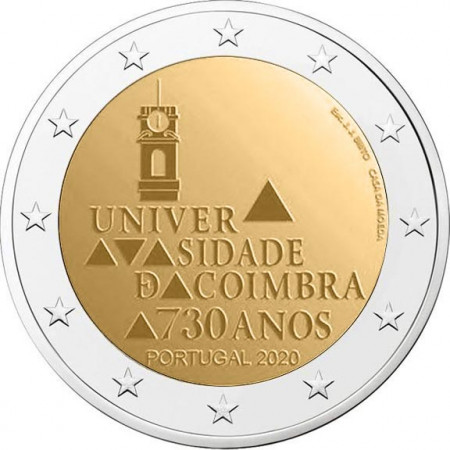 2020 * 2 Euro PORTUGAL "730 Aniversario de la Universidad de Coímbra" UNC