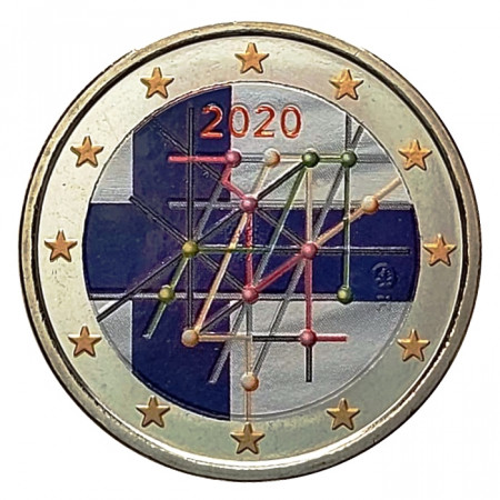 2020 * 2 Euro FINLANDIA "Centenario de la Universidad de Turku" Colorido