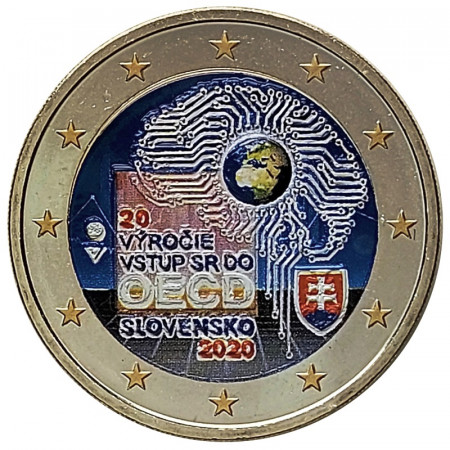 2020 * 2 Euro ESLOVAQUIA "20º Adhesión de Eslovaquia a la OCDE" Colorido