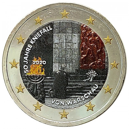 2020 * 2 Euro ALEMANIA "50 de la Genuflexión de Varsovia" Colorido