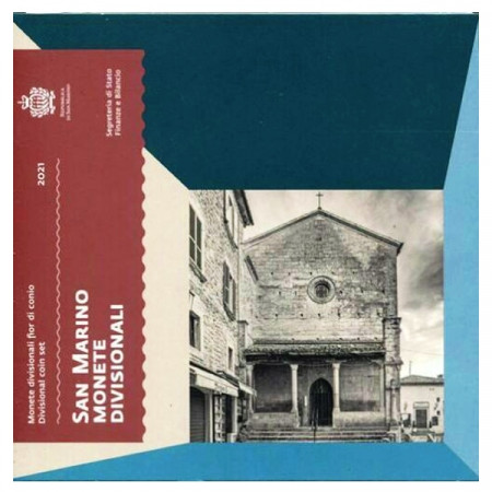 2021 * SAN MARINO Cartera Oficial Euro "Iglesia de San Francesco" FDC