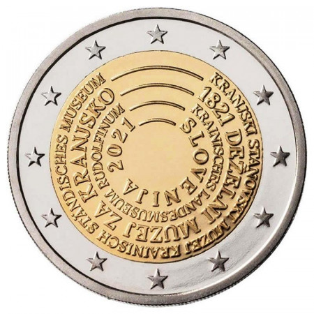 2021 * 2 Euro ESLOVENIA "Bicentenario del Primer Museo" UNC