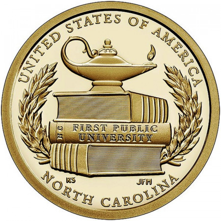 2021 * 1 Dólar Estados Unidos "American Innovation - North Carolina - Higher Education" UNC