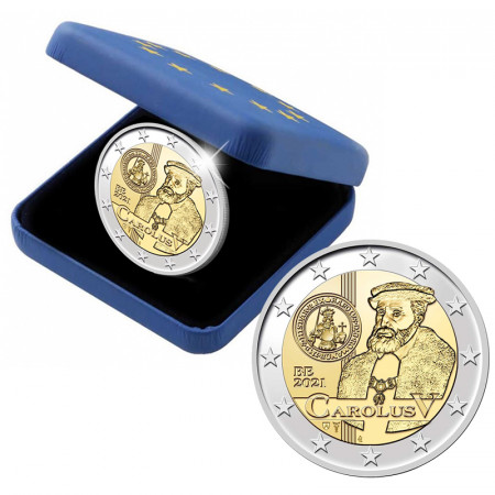 2021 * 2 Euro BELGICA "500 Aniversario Ordenanza Monedas de Carlos V" PROOF