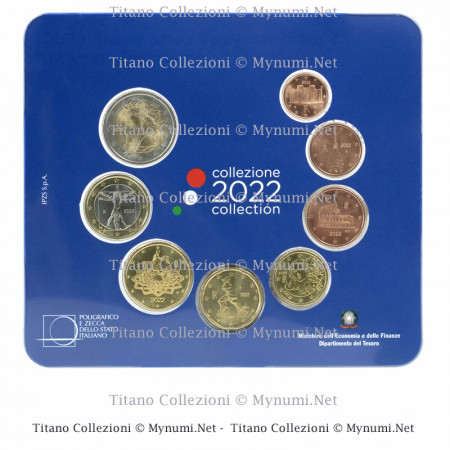 2022 * ITALIA Cartera Oficial EuroSet 8 Monedas FDC