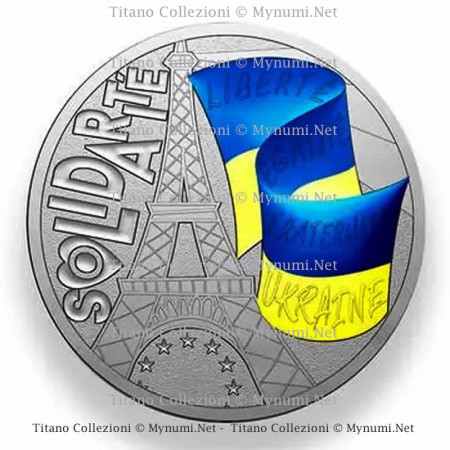 2022 * Medalla Token Turístico Francia MDP "Solidaridad por Ucrania" Colores