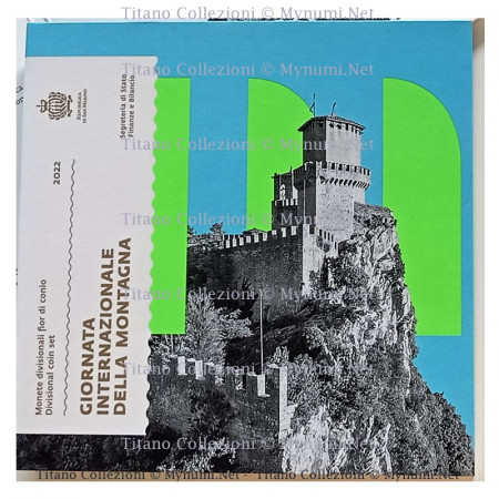 2022 * SAN MARINO Cartera Oficial Euro "Día Internacional de la Montaña" FDC