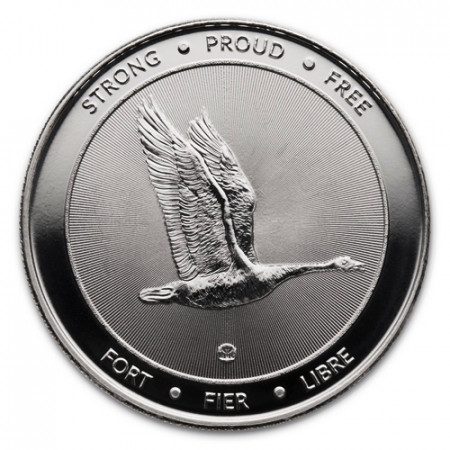 2017 * 5 Dólars Plata 1 OZ Canadà "150 Confederación - Goose" FDC