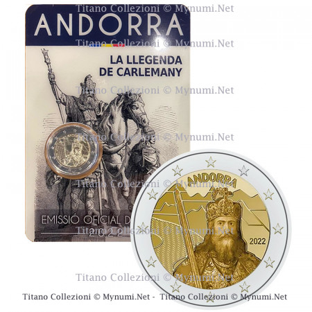 2022 * 2 Euro ANDORRA "La Leyenda de Carlomagno" FDC