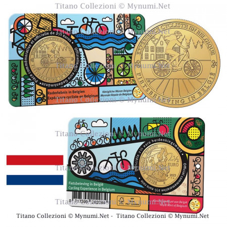 2023 * 2,50 Euro BELGICA "Cicloturismo en Bélgica" Versión Holandesa Coincard